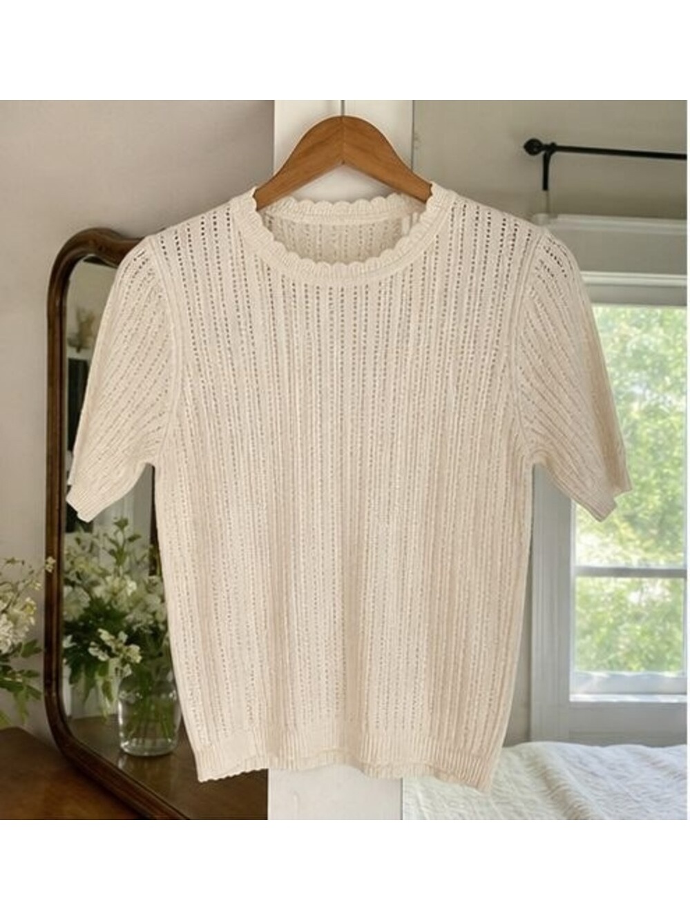 Emerald Ruffle Blouse - Picture 1 of 6